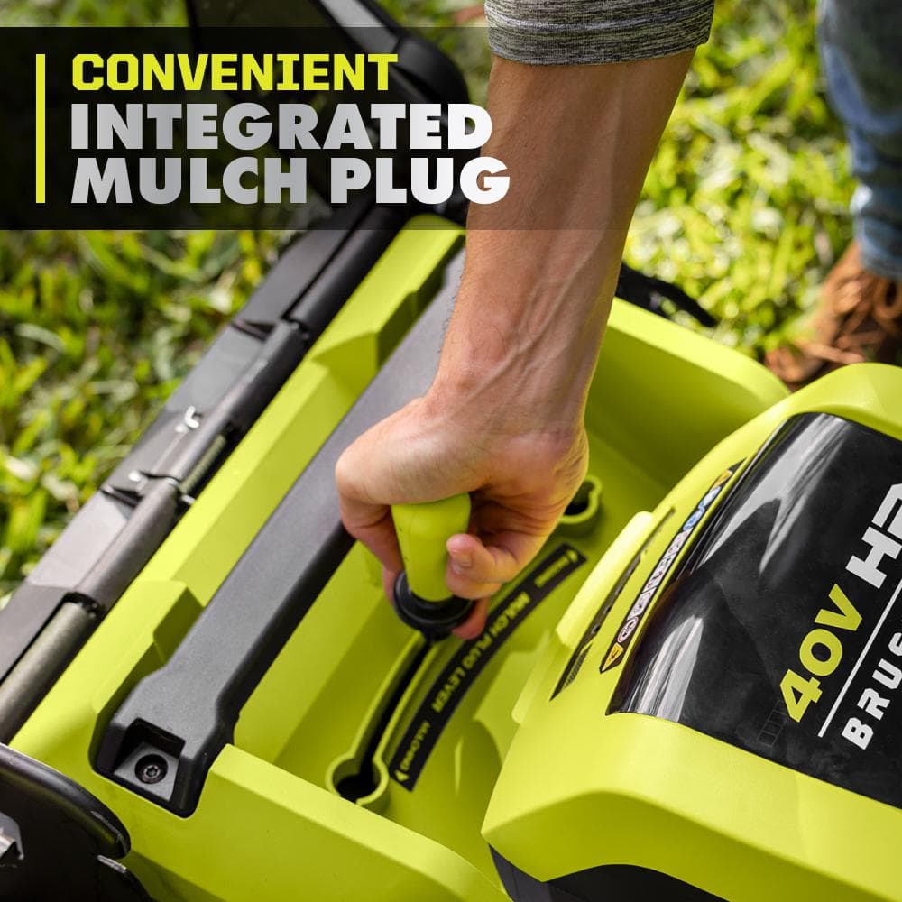 40V Brushless 21-Inch Self-Propelled AWD Lawn Mower with Two 6.0Ah Batteries and Charger