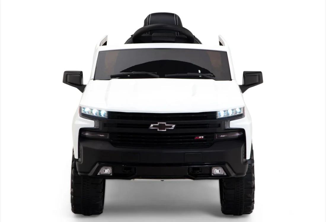 2026 12V Official Chevrolet Silverado Truck Kids Ride On One Seater Electric Car With RC