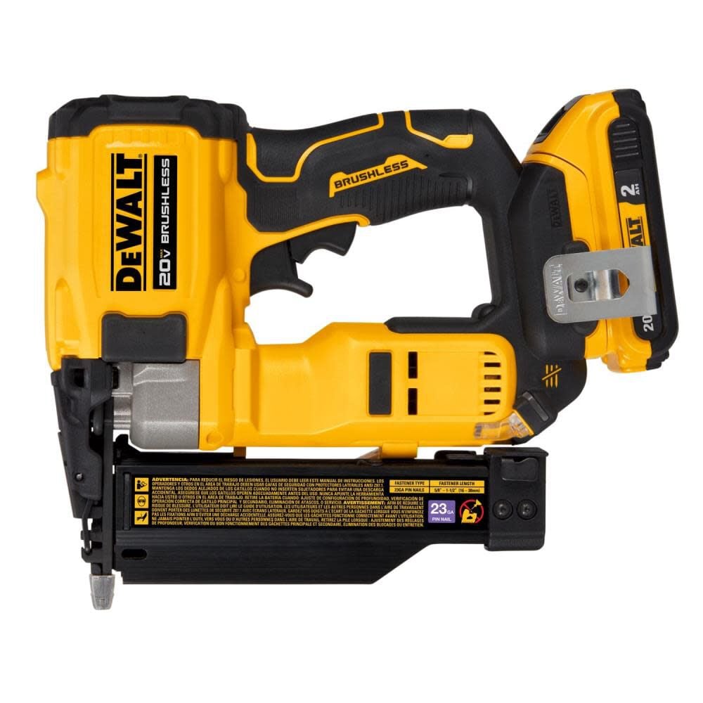 20V 23-Gauge Cordless Pin Nailer Kit