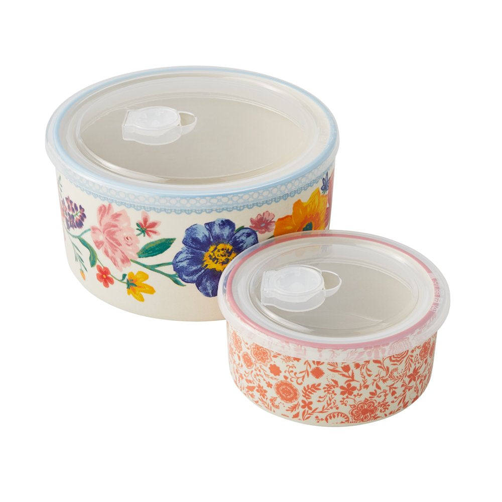 38-Piece Cookware Set with Floral Design, Teal
