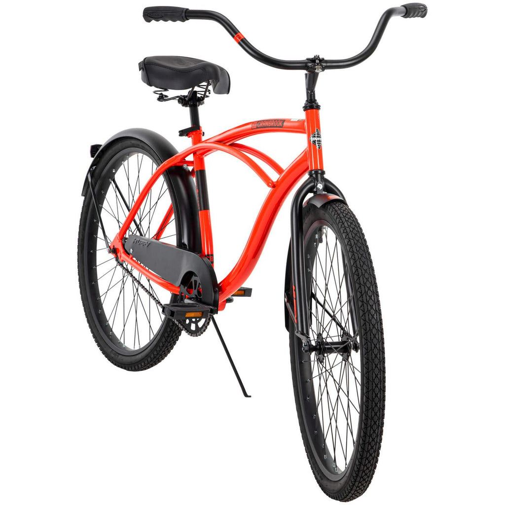 26-Inch Men's Classic Beach Cruiser Comfort Bike, Red