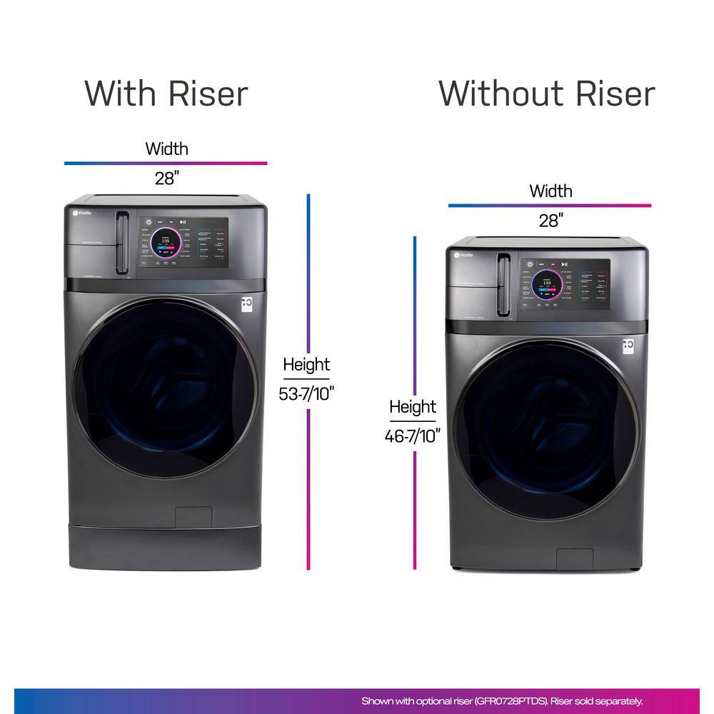 4.8 Cu. Ft. Ventless Washer Dryer Combo with Heat Pump Technology, Carbon Graphite