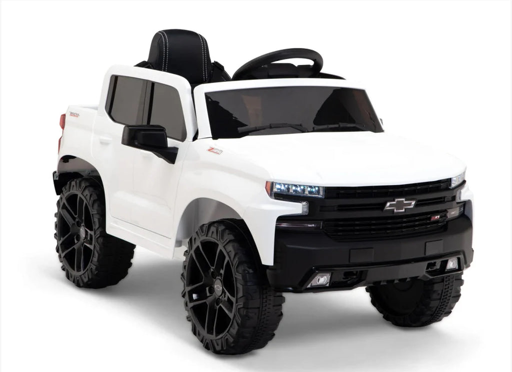2026 12V Official Chevrolet Silverado Truck Kids Ride On One Seater Electric Car With RC
