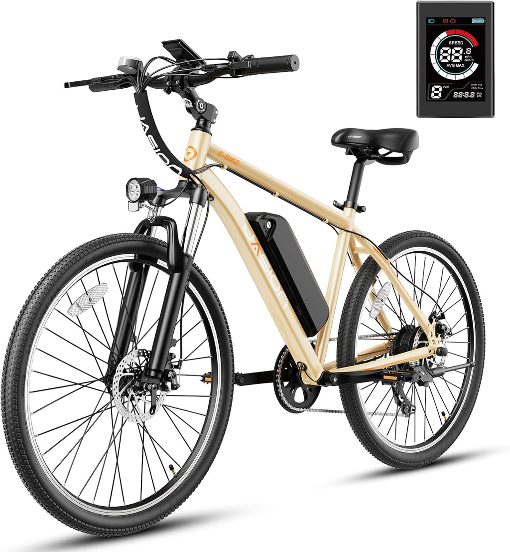 500W Electric Bike, 40-Mile Range, 20 MPH Top Speed