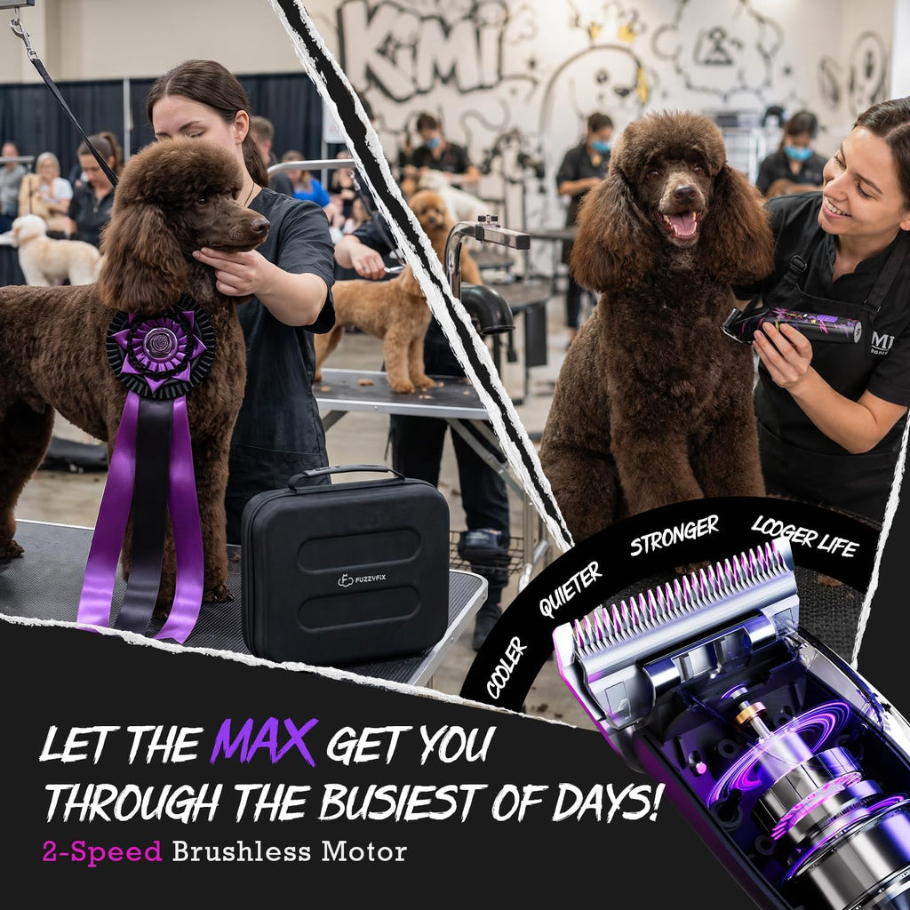 Professional Dog Clippers for Grooming with Detachable Wide Blade