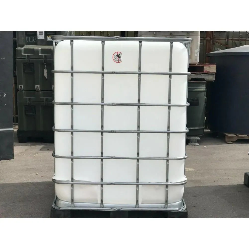 330-Gallon Food-Grade IBC Water Storage Container for Drinking Water and Rainwater Harvesting