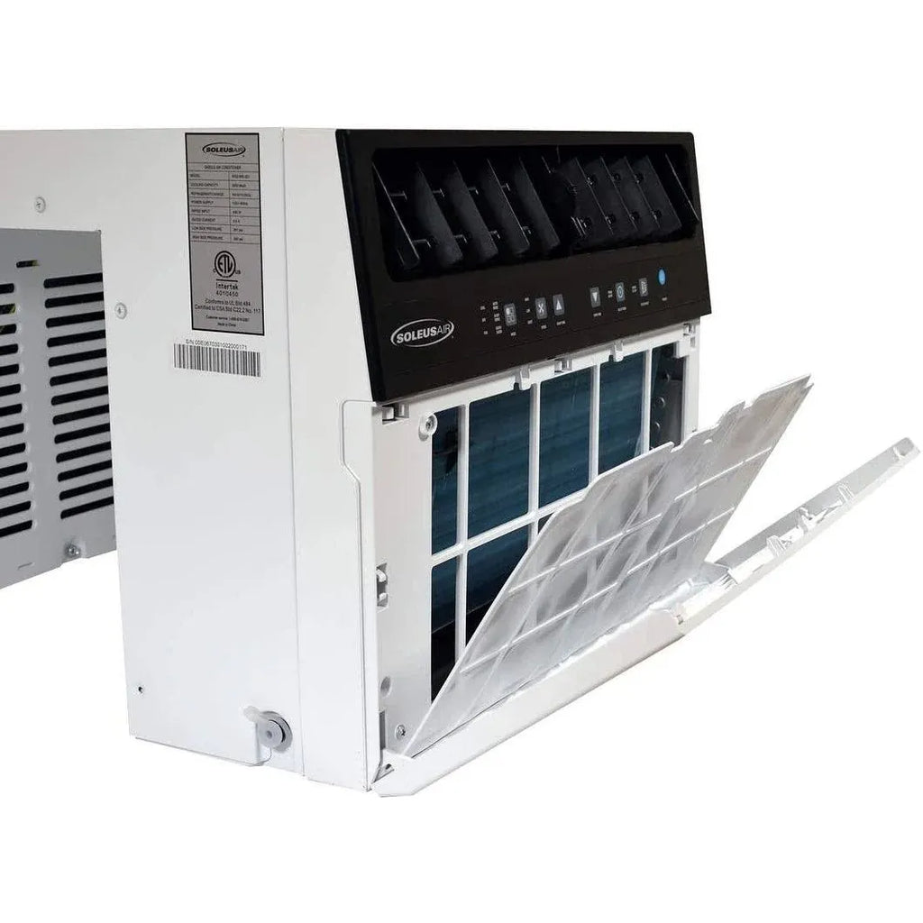 8,000 BTU Hybrid Saddle Window Air Conditioner with WiFi, White