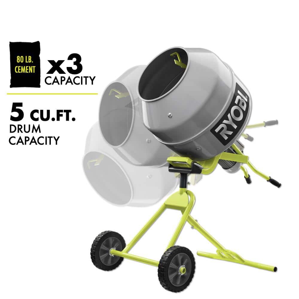 5.0 Cu. Ft. Portable Concrete Mixer