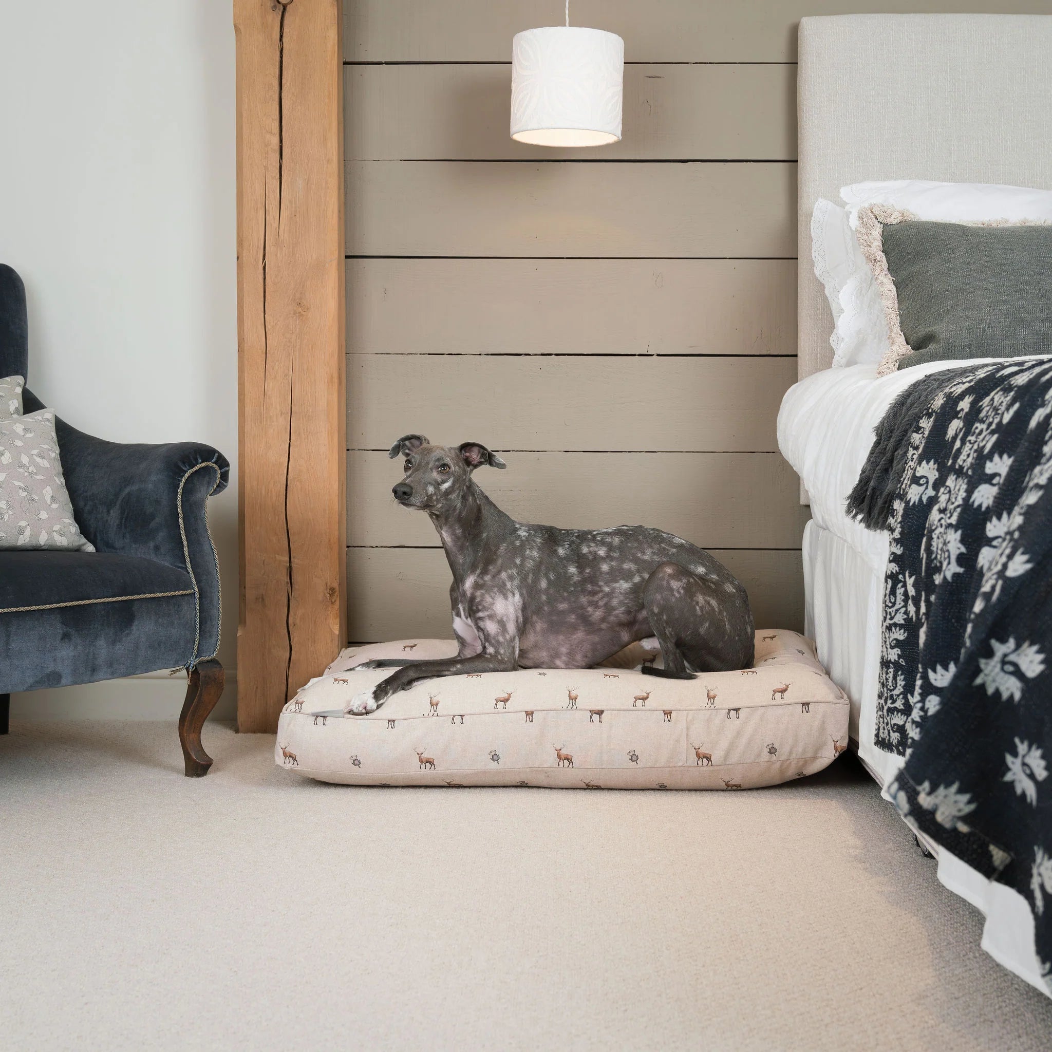 Dog Cushion in Woodland Stag