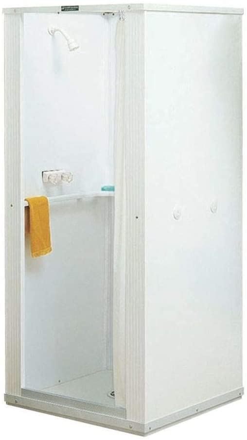 32 x 32 in Portable Shower Stall Kit, Compact Freestanding Stand-Up Shower Enclosure for Mobile Homes, RVs and Small Bathrooms