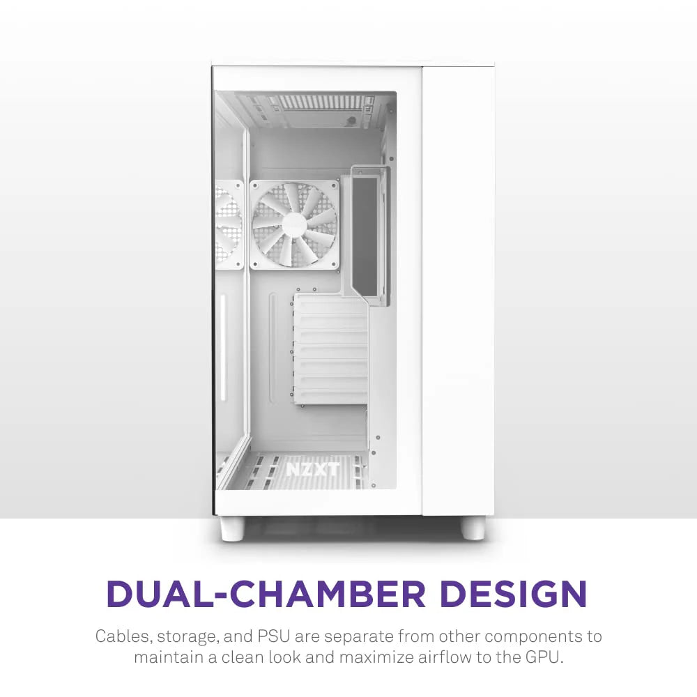 Dual-Chamber ATX Mid-Tower PC Gaming Case
