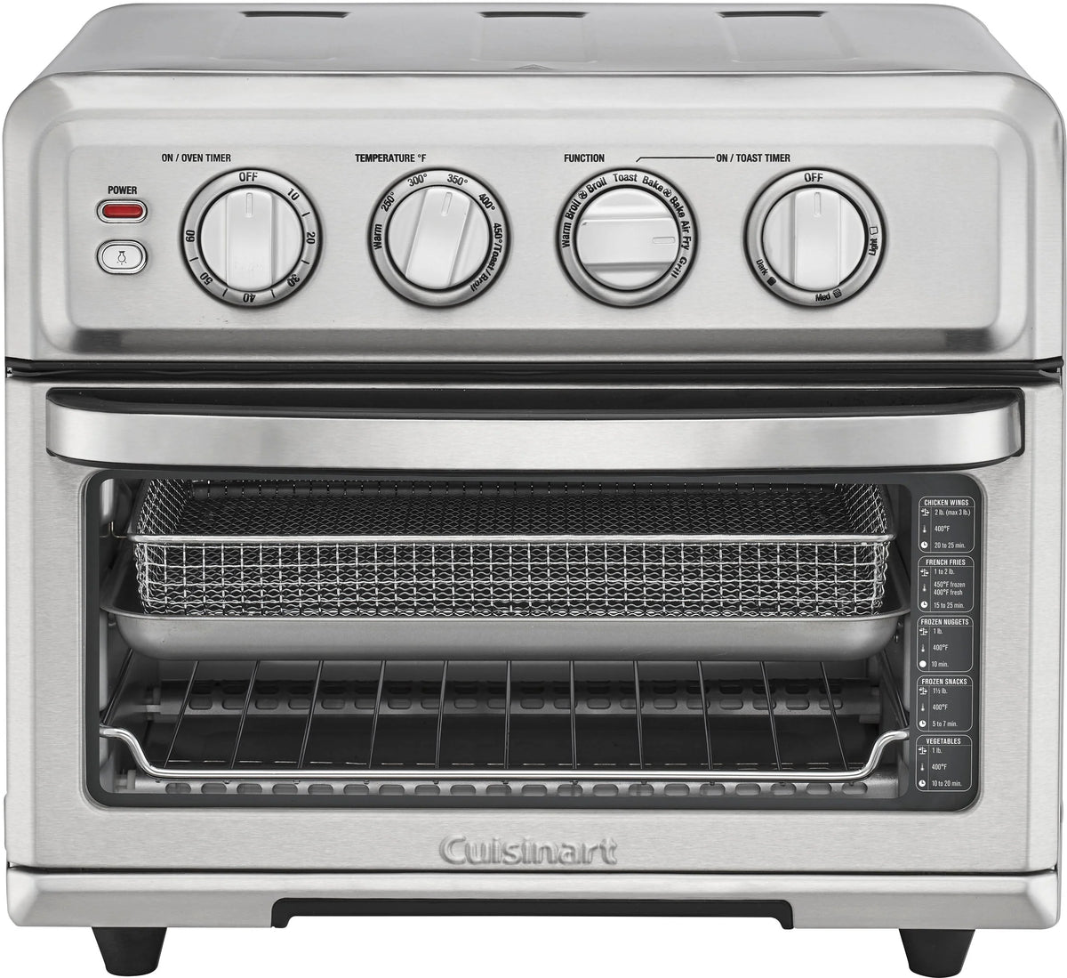 Air Fryer Toaster Oven with Grill, Stainless Steel