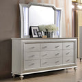 Acme Kaitlyn Dresser with 9 Storage Drawers in Champagne 66"L x 18"W x 39"H
