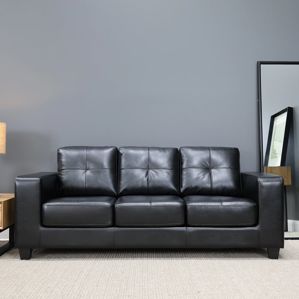 Casey 3 Seater Sofa Black