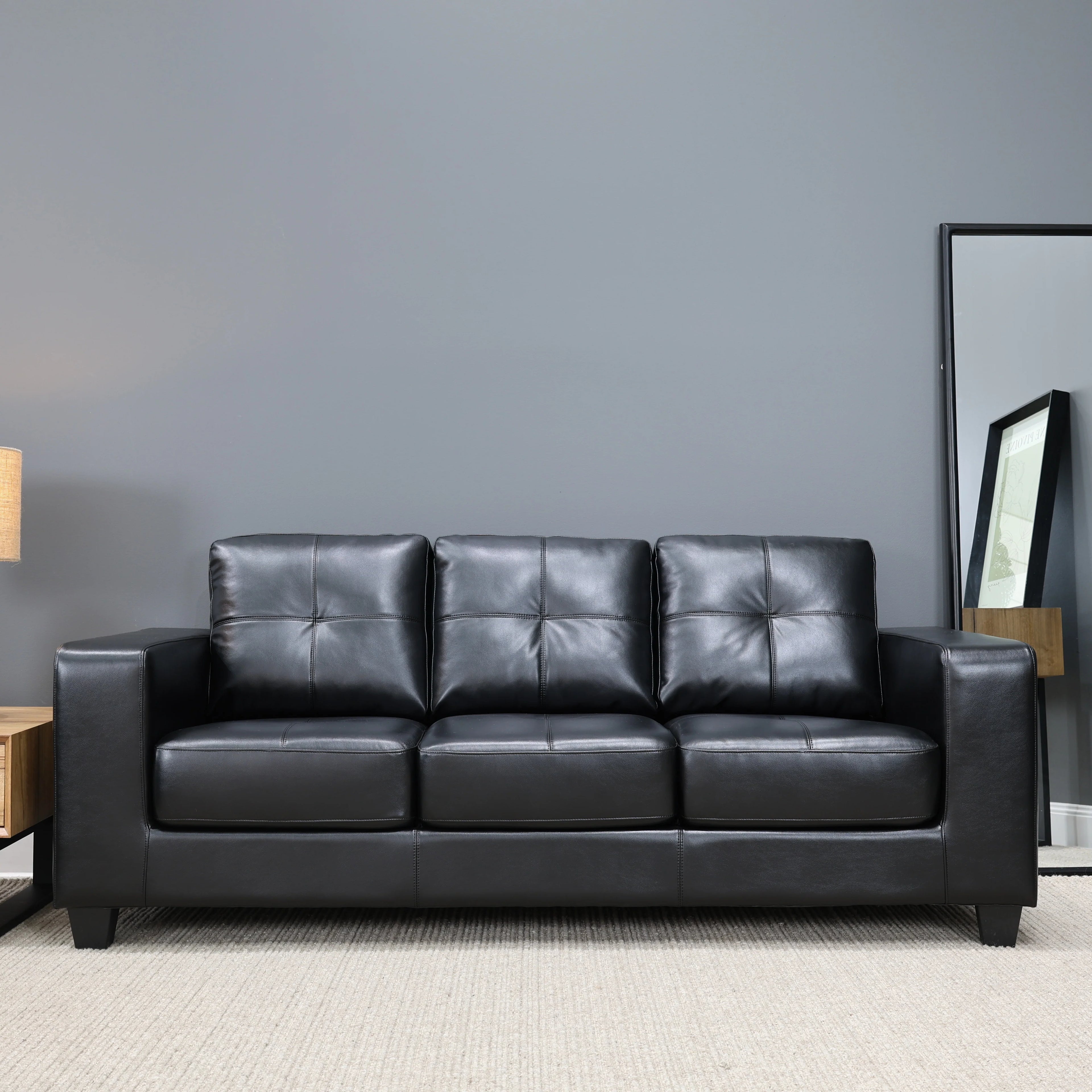 Casey 3 Seater Sofa Black