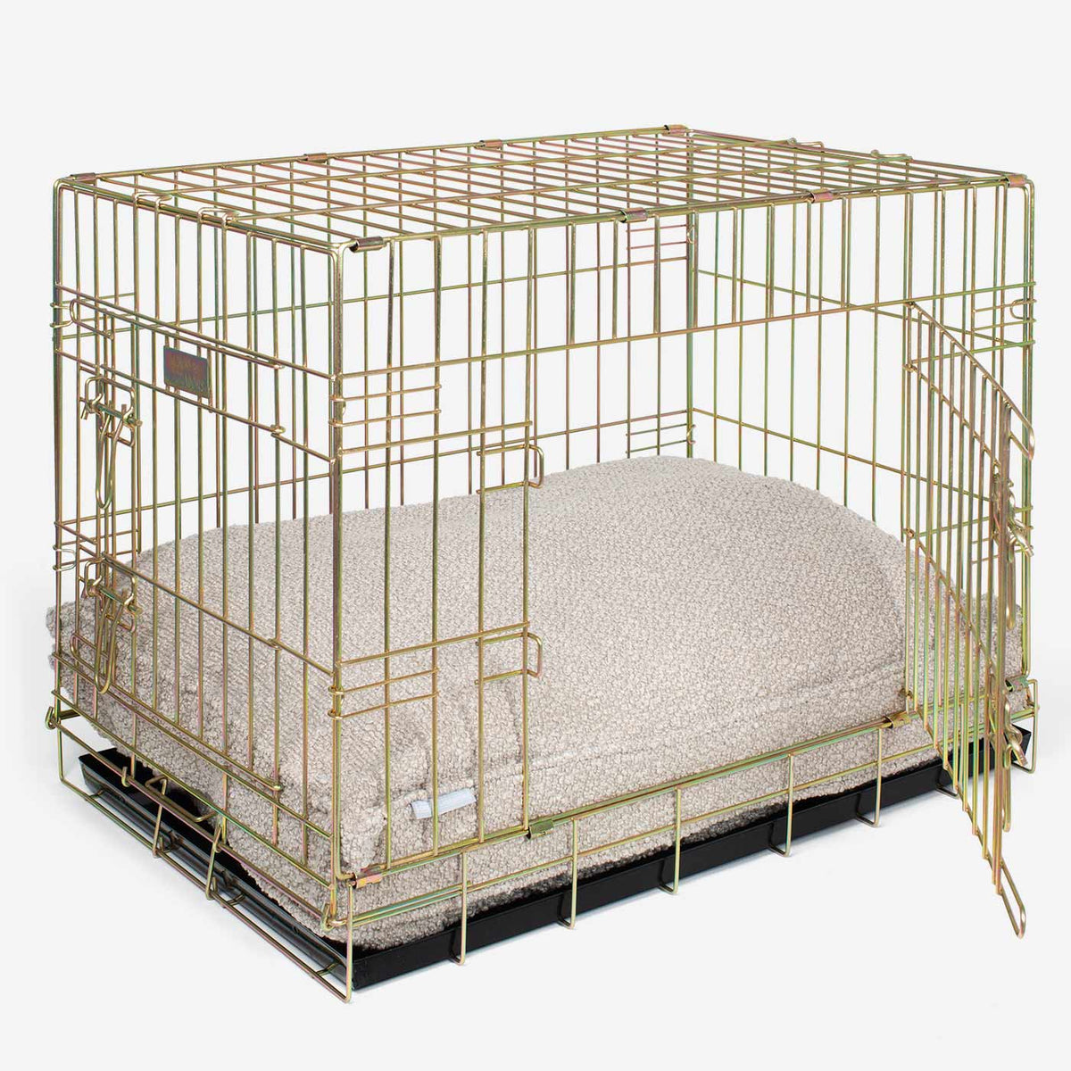 Dog Cushion in Mink Bouclé