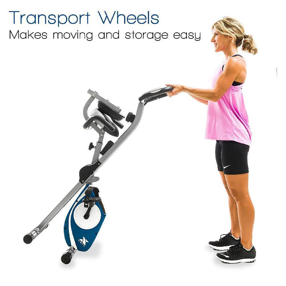 Folding Exercise Bike, Silver