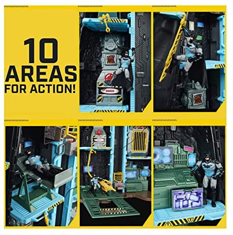 Giant Transforming Superhero Playset with 4 Action Figures and Accessories