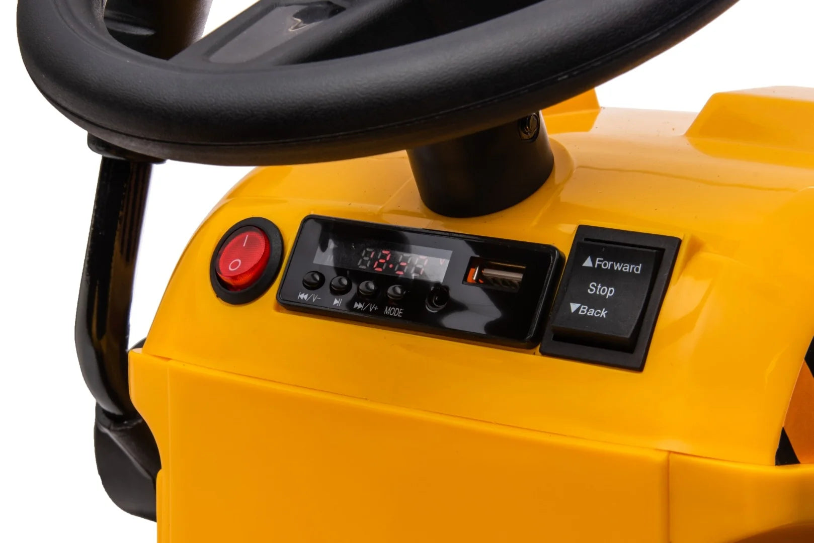 2026 12V Excavator Tractor Trailer Kids Ride On One Seater Electric Truck with RC and Wagon
