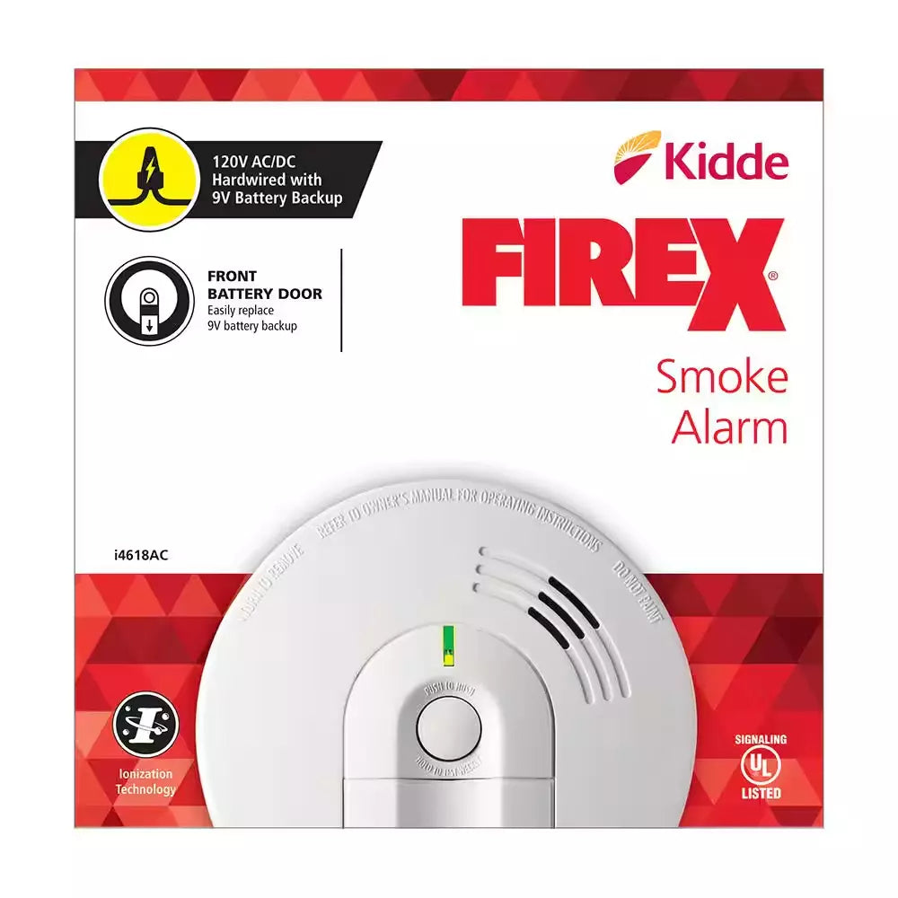 4-Pack Hardwired Smoke Detectors with Ionization Sensors
