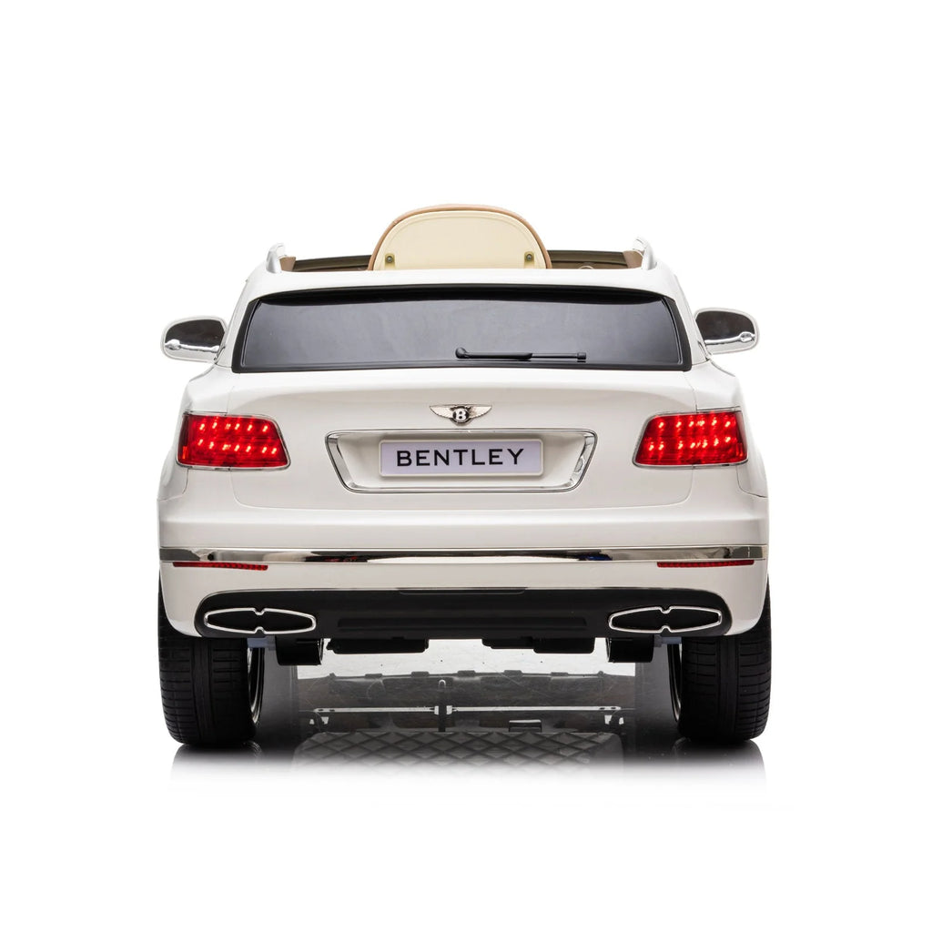 12V Licensed Bentley Bentayga Kids Ride On 1 Seater Car Rubber Tires Leather Seat With RC