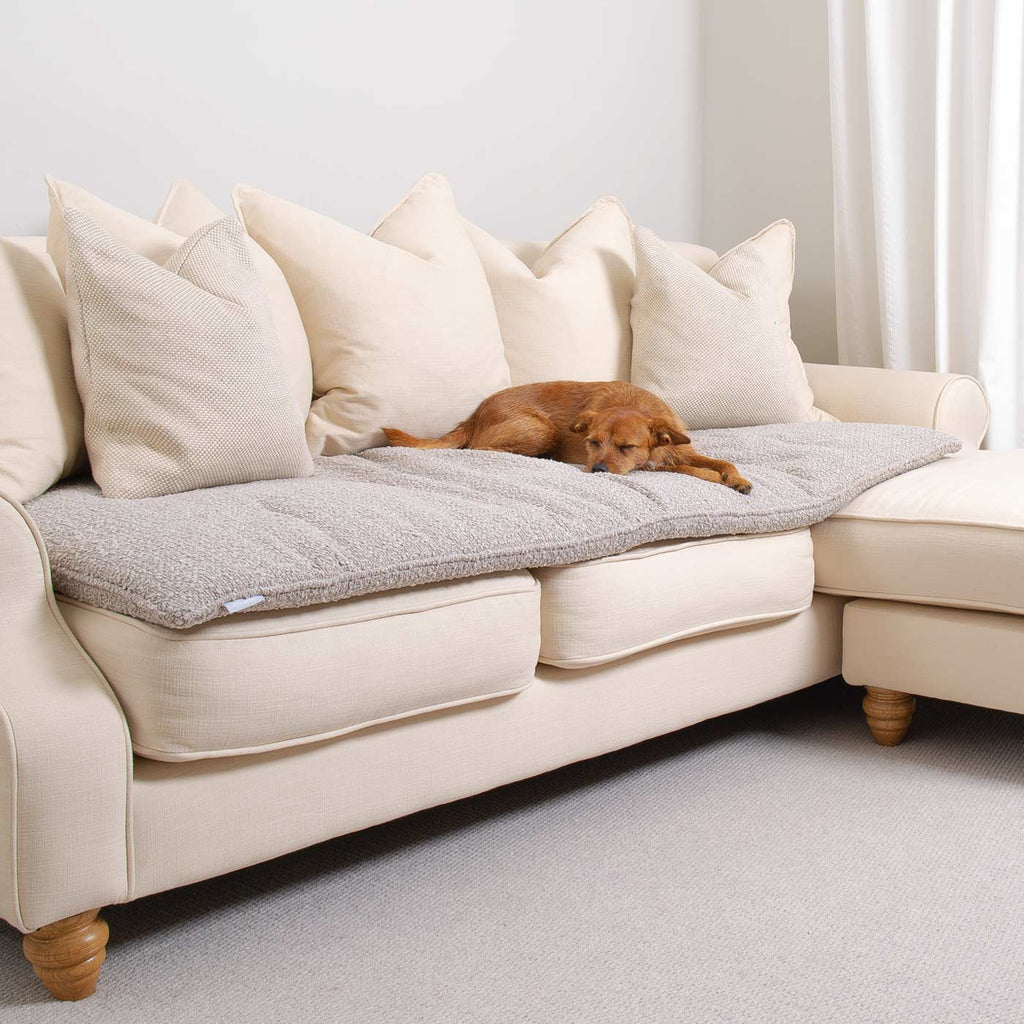 Couch Topper in Bouclé