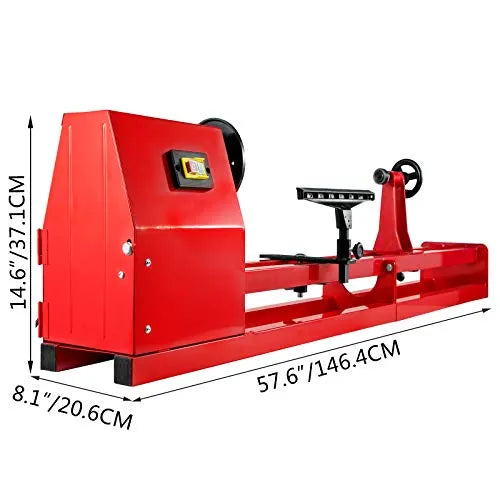 14-Inch x 40-Inch Benchtop Wood Lathe with 3 Chisels