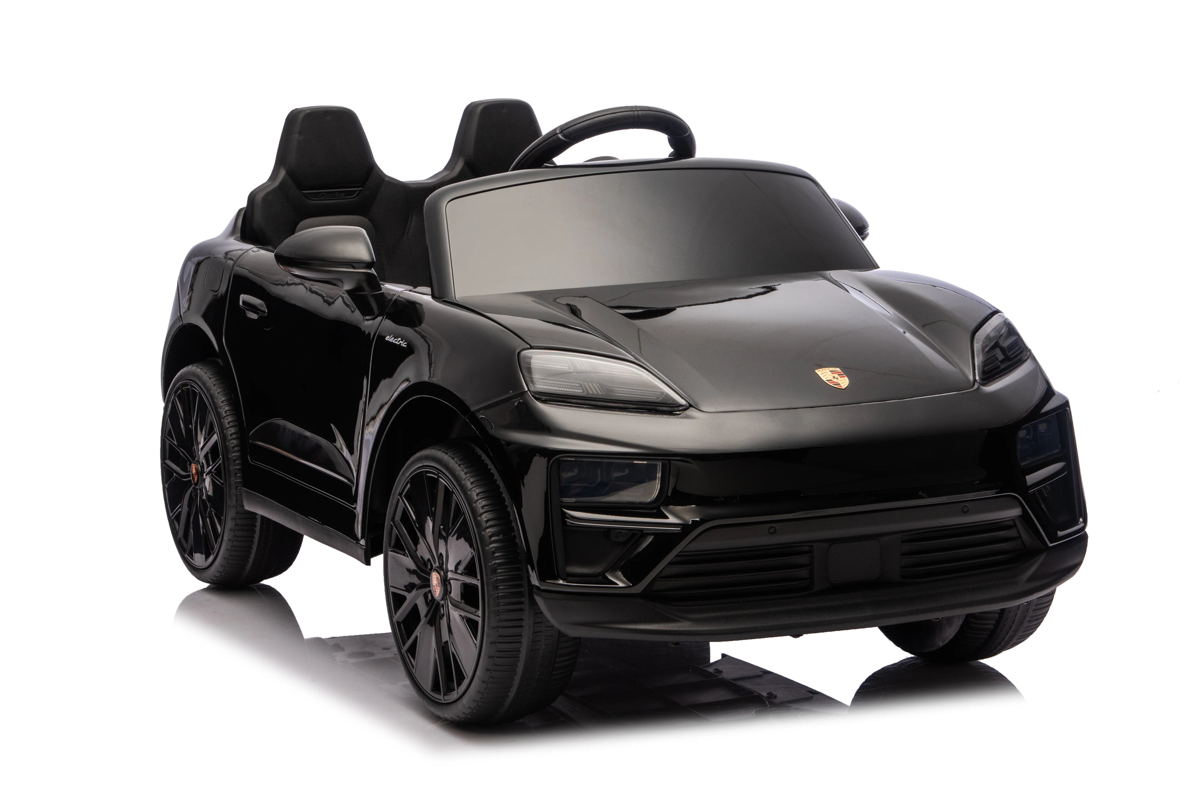 Licensed 24V Porsche Macan Turbo EV Kids Ride On One Seater cars, Rubber Tires, Leather Seat, with RC