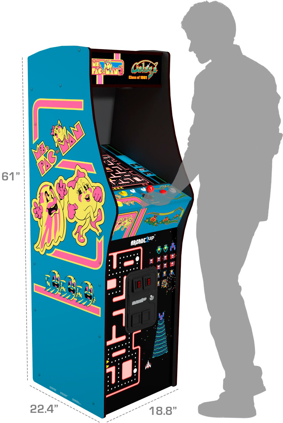 Deluxe Retro Arcade Game Console, Blue