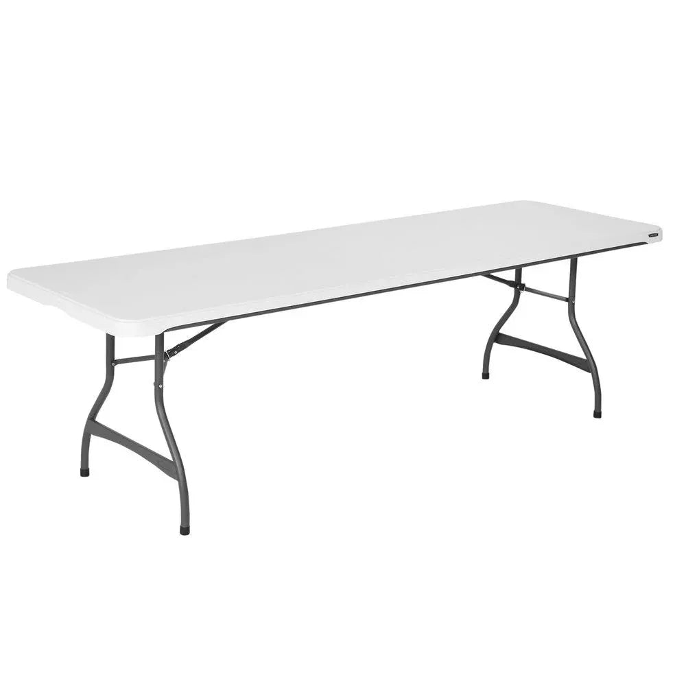 4-Pack Commercial Stacking 8-Ft. Folding Tables, White