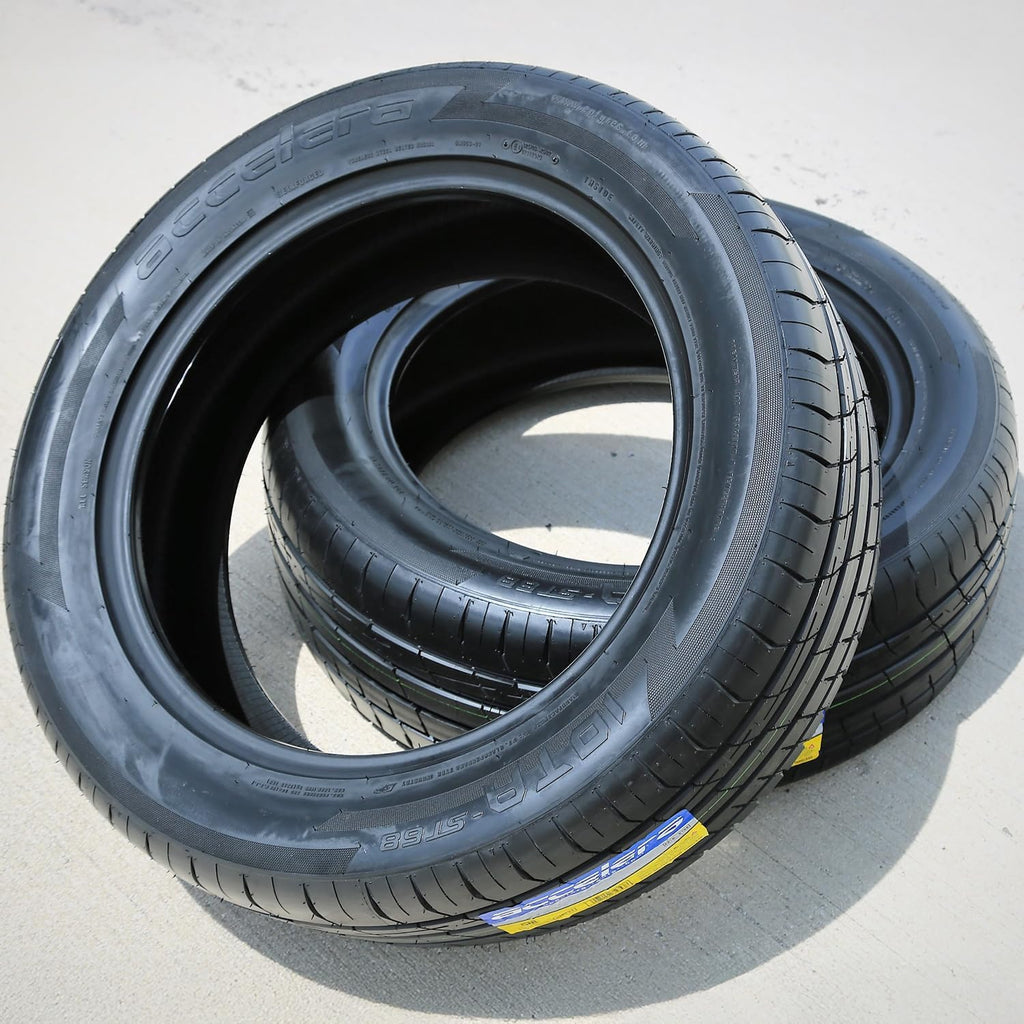 Set of 4 (FOUR) Iota ST68 All Season Truck/SUV Performance Radial Tires 255/65R18 255/65/18 255/65 18 111H Load Range SL 4 Ply BSW Black Side Wall UTQG 400AA