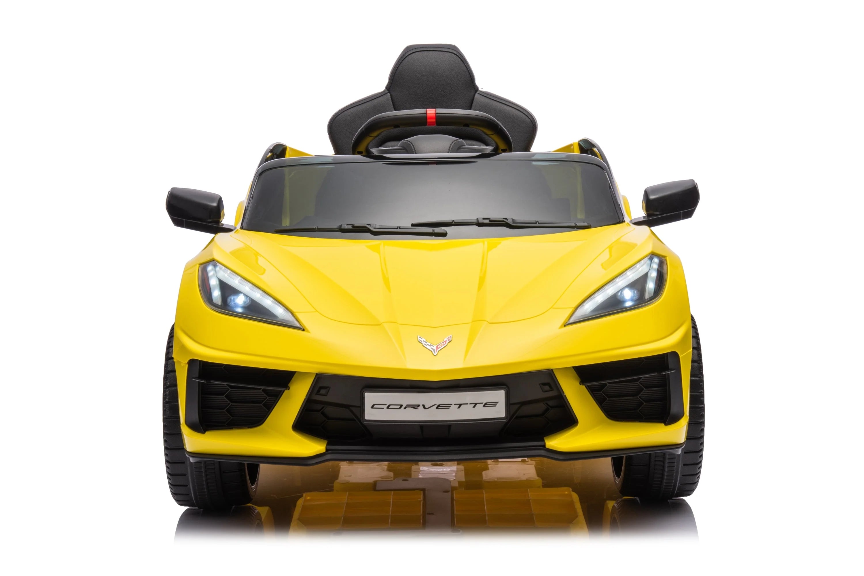 12V Chevrolet Corvette C8 Kids Ride On One Seater Electric Car with RC