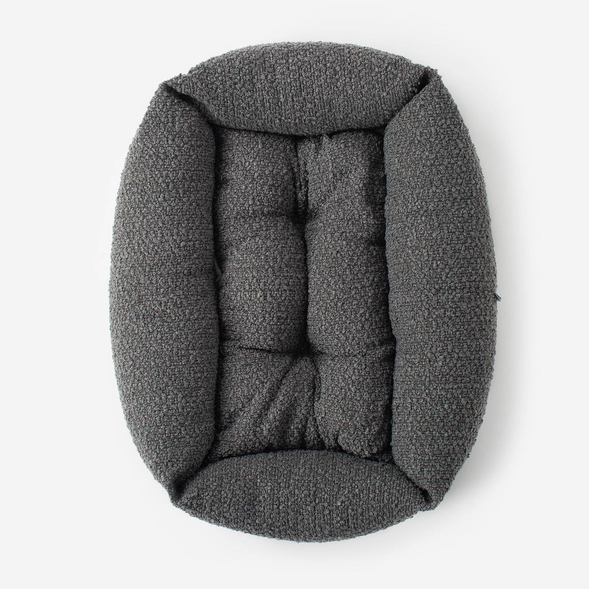 Cozy & Calming Puppy Cage Bed In Granite Bouclé