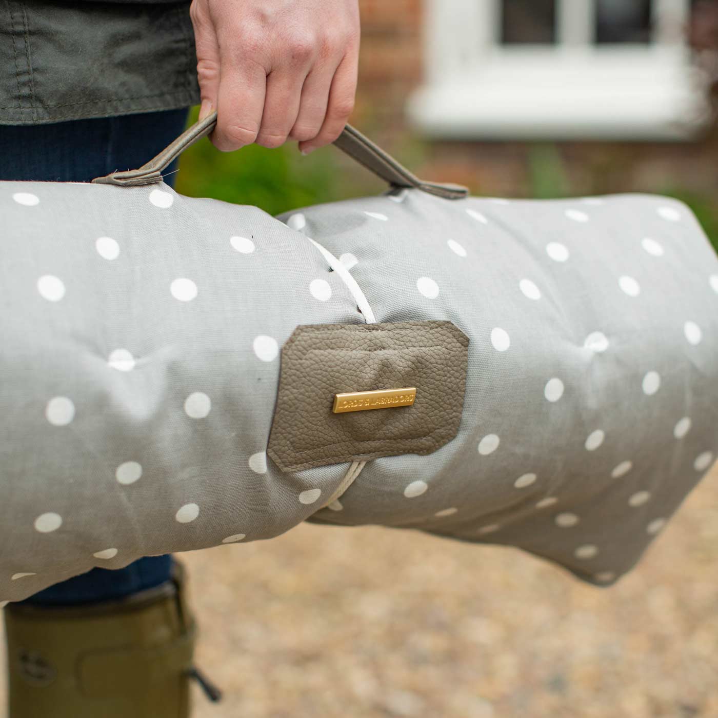 Travel Mat in Grey Spot
