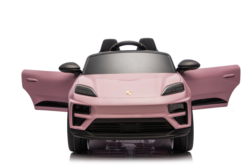 Licensed 24V Porsche Macan Turbo EV Kids Ride On One Seater cars, Rubber Tires, Leather Seat, with RC