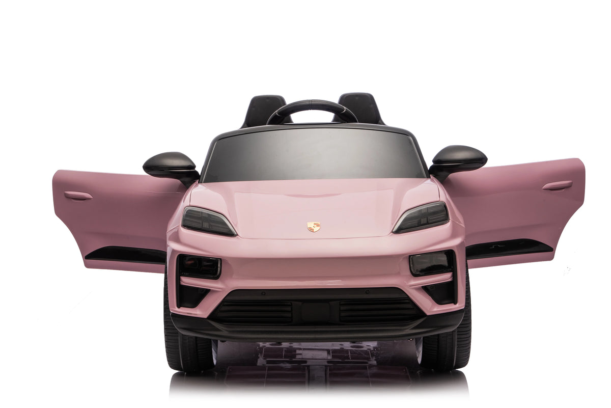 Licensed 24V Porsche Macan Turbo EV Kids Ride On One Seater cars, Rubber Tires, Leather Seat, with RC