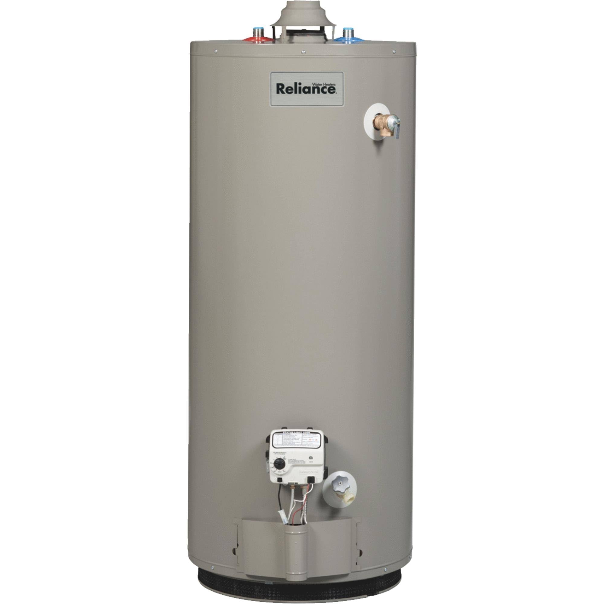 40-Gallon LP Gas Water Heater with Eco-Friendly Insulation and Low-Emission Burner