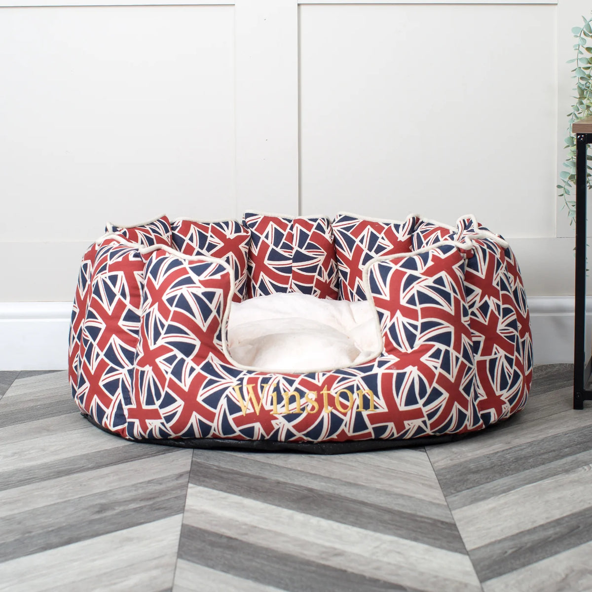 High Wall Bed For Dogs in Union Jack