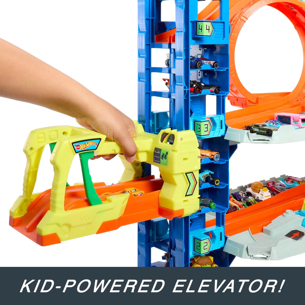 Ultimate Garage Playset with 2 Die-Cast Cars, Storage for 50+ Cars, Ages 4-8