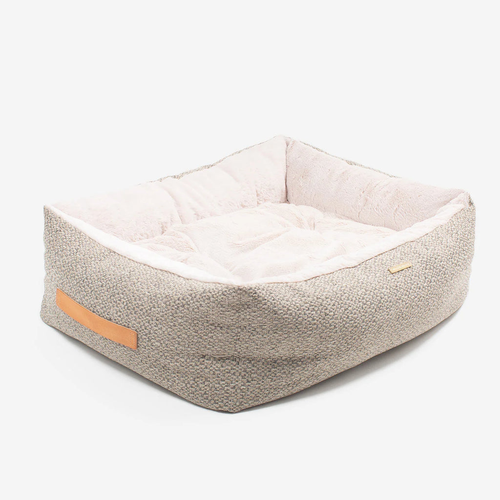 Box Bed in Pebble