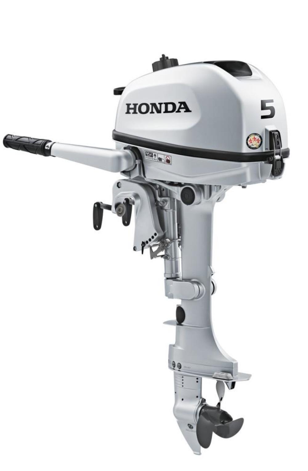 5 HP Outboard Motor with Tiller Handle and 20-Inch Shaft