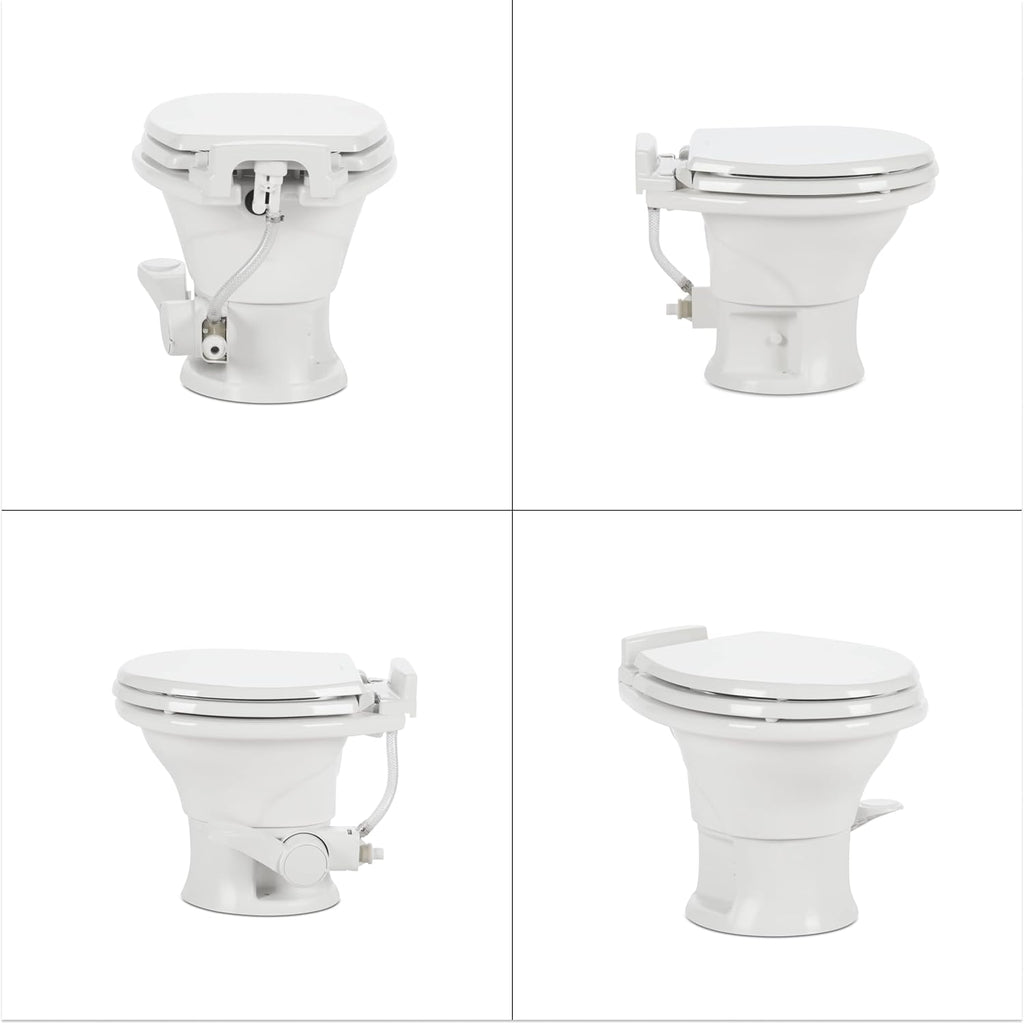 Standard-Height RV Toilet, White