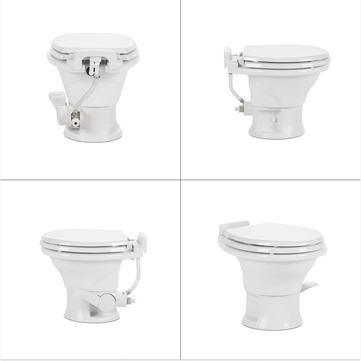 Standard-Height RV Toilet, White