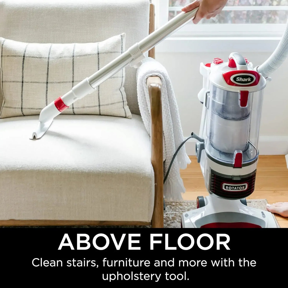 Professional Lift-Away Upright Vacuum Cleaner with HEPA Filter, Swivel Steering and LED Headlights