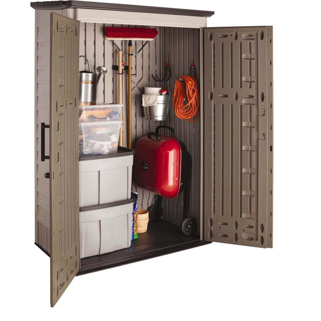 52-Cu.-Ft. Weather-Resistant Outdoor Storage Shed with Lockable Doors