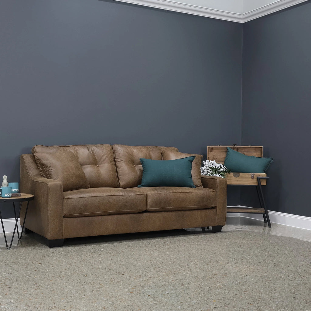 Victoria Sofa Tan Leather Air