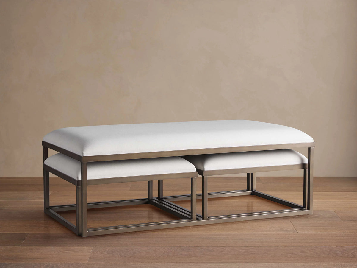 Upholstered Nesting Ottoman