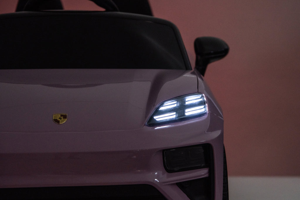 Licensed 24V Porsche Macan Turbo EV Kids Ride On One Seater cars, Rubber Tires, Leather Seat, with RC