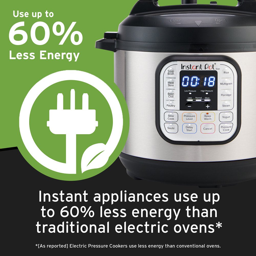 6-Quart 7-in-1 Electric Pressure Cooker with Easy-Release Steam Switch