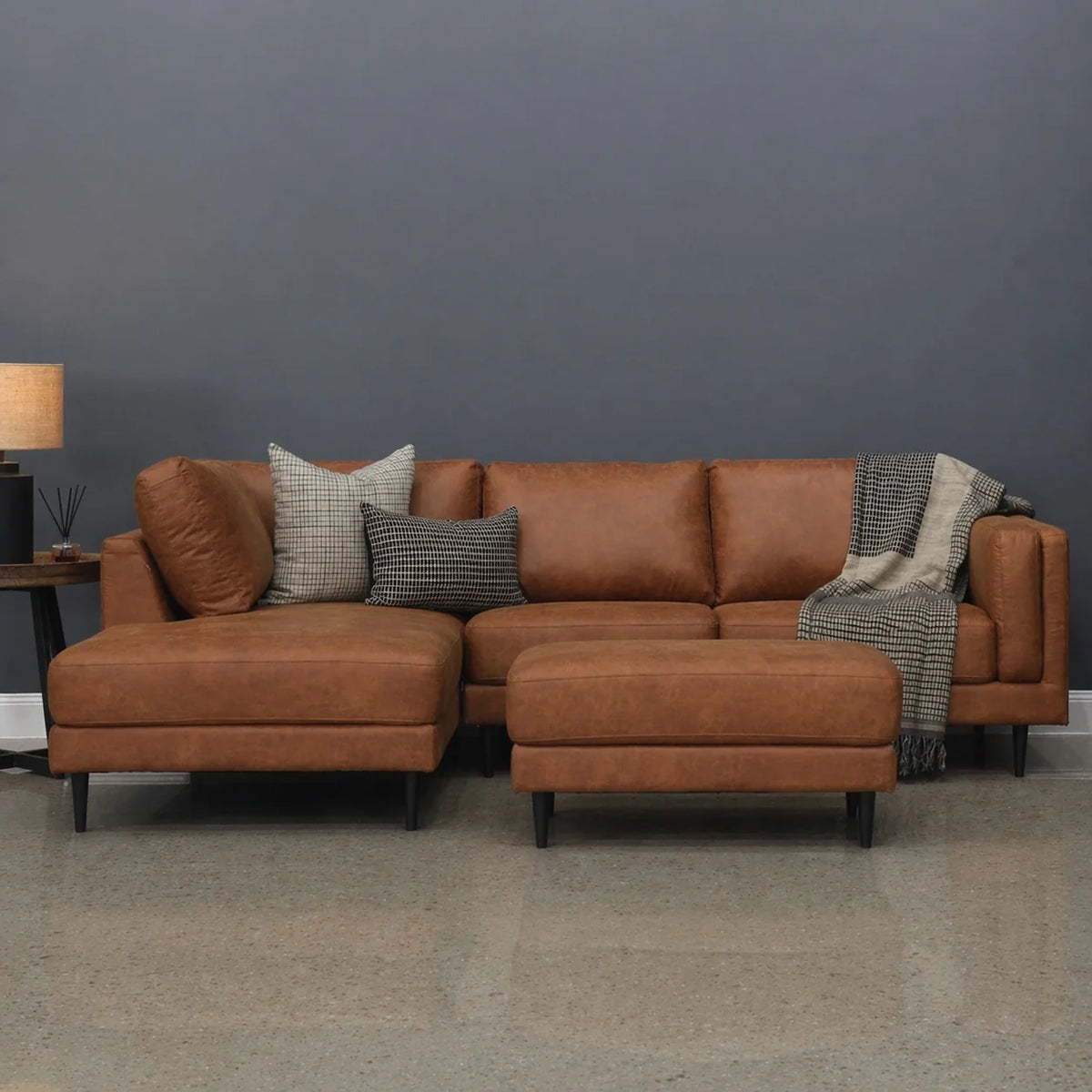 Canberra Sofa Chaise Highland Buff